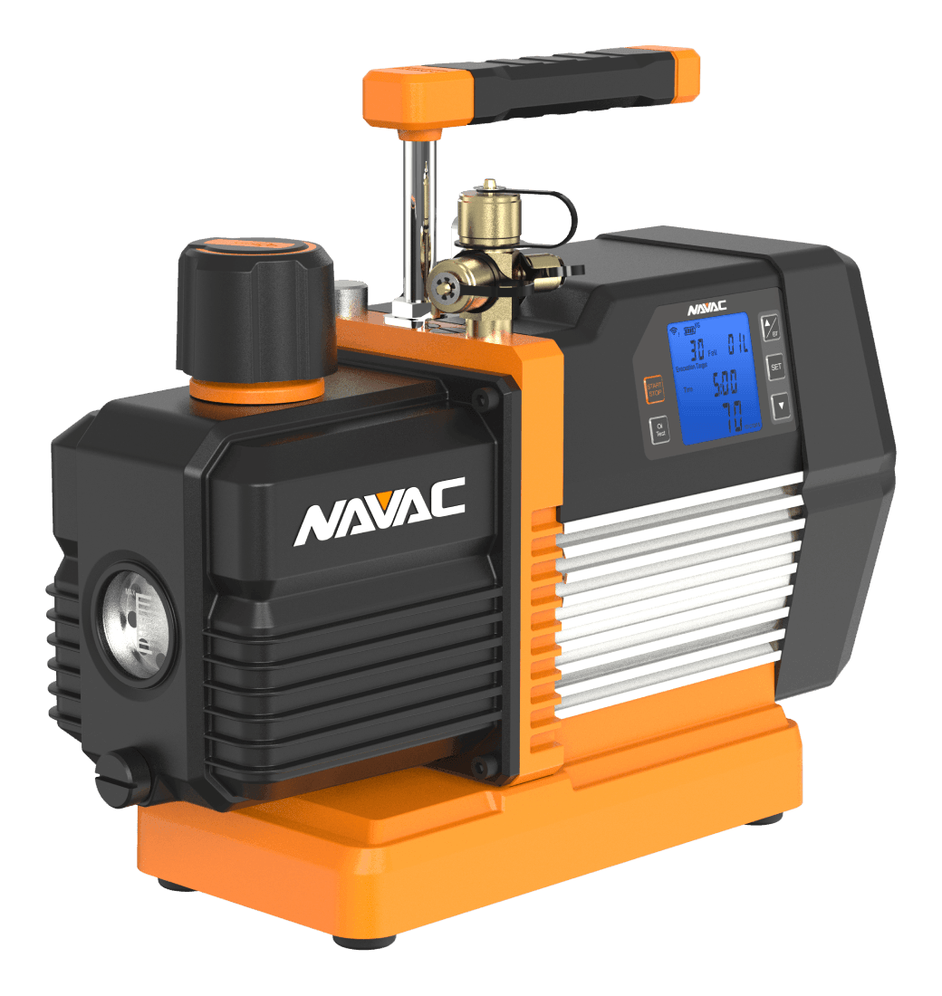NAVAC NP8DSV - Smart Vacuum Pump, 115V/60Hz, 8 CFM, 15 micron (Vacuum Gauge Included)