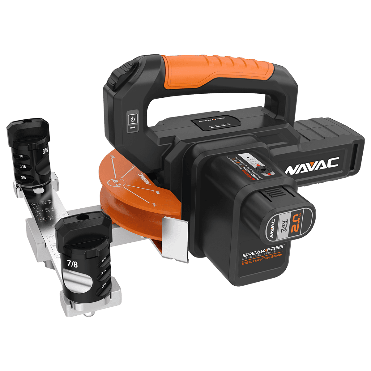 NAVAC NTB7L BreakFree Power Tube Bender for 1/4” to 7/8” OD Copper Tubing - Professional HVAC Tool