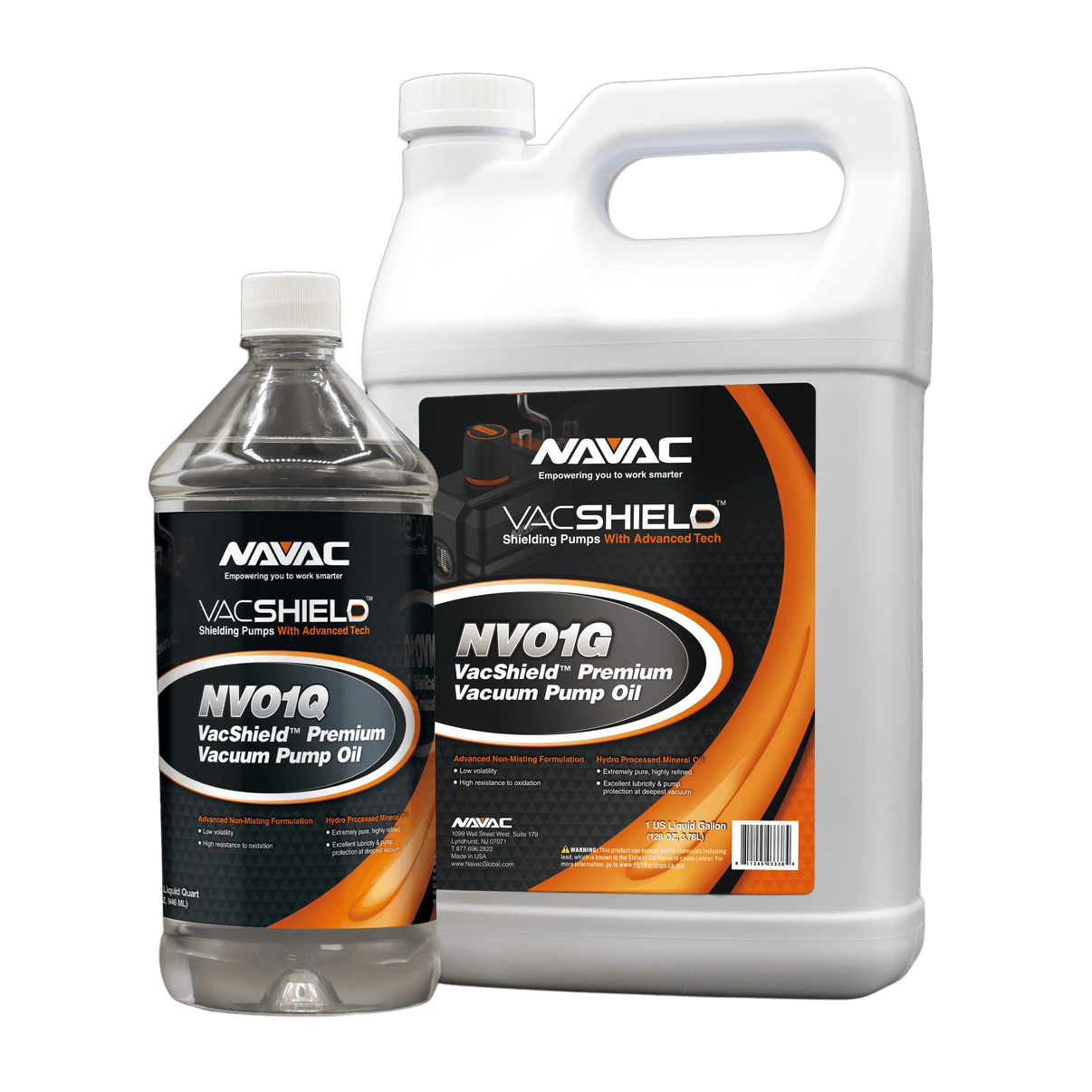 NAVAC NVO1Q - 1 Quart, VACSHIELD Premium Vacuum Pump Oil