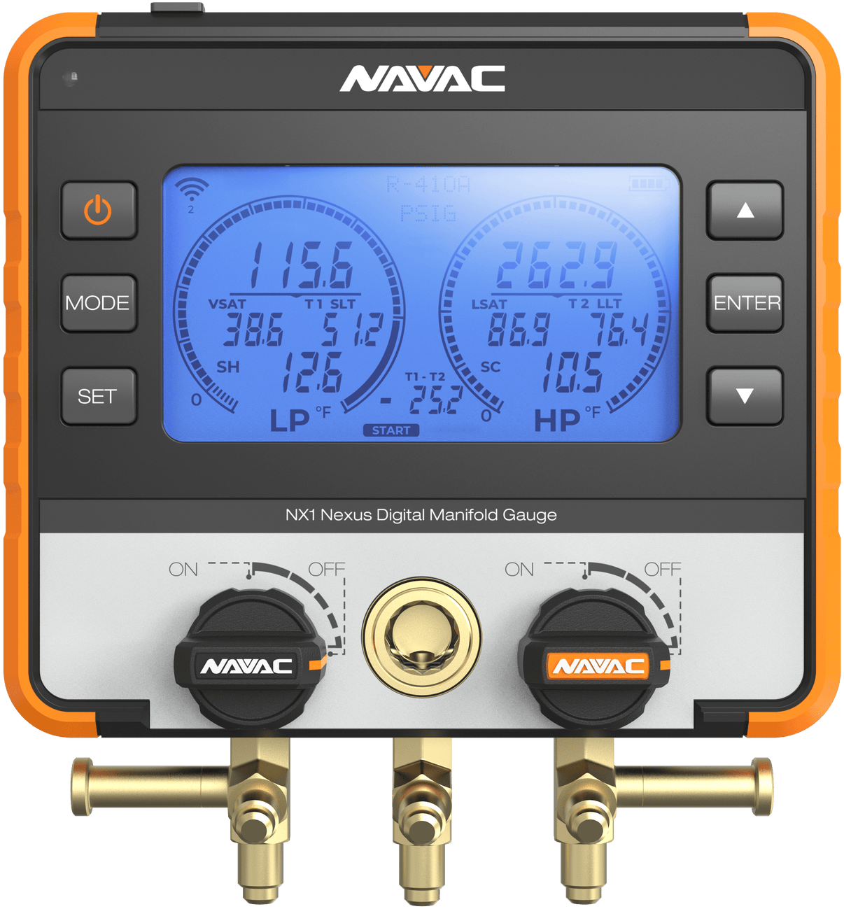 NAVAC NX1V - NEXUS Digital Manifold Gauge, w/ Bluetooth, Micron Gauge, Class 0.4 accuracy and clear digital display (Copy)