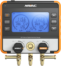 NAVAC NX1V - NEXUS Digital Manifold Gauge, w/ Bluetooth, Micron Gauge, Class 0.4 accuracy and clear digital display (Copy)