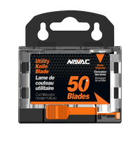NAVAC PKB50 - 50 PK Utility Knife Blade with Dispenser