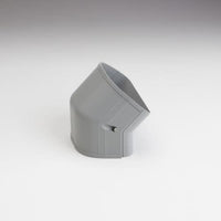 RectorSeal Fortress 4.5" 45° Out Vertical Elbow – Gray LD122 Lineset Cover