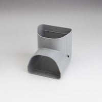 RectorSeal Fortress 4.5" 90° In Vertical Elbow – Gray LD122 Lineset Cover