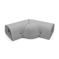 RectorSeal Fortress 4.5" Flat Elbow (45°–90°) – Gray LD122